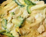 鶏肉のゴーヤー親子丼作り方3写真