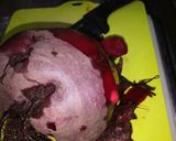 ビーツのお刺身風 固い巨大ビーツ作り方1写真