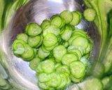 鯖缶で元気チャージ(^^)vサバきゅうり作り方1写真