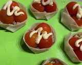 トマト大量消費★餃子の皮ミートマトチーズ作り方6写真