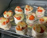トマト大量消費★餃子の皮ミートマトチーズ作り方8写真