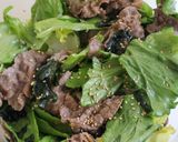 中華風♡レタスとわかめの牛しゃぶサラダ作り方5写真