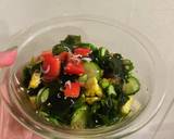 超簡単☆わかめと夏野菜のサラダ作り方2写真