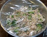 鶏肉とブロッコリーのごま和え作り方11写真