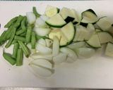 簡単！塩分控えめ　夏野菜の豆乳スープ作り方1写真