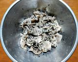 おかひじきと牛しゃぶの韓国風そうめん作り方4写真