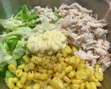 サラダチキンの厚切りキャベツのサラダ作り方4写真