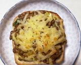 カレーキャベツ納豆チーズトースト作り方4写真
