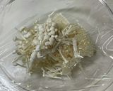 簡単小松菜えのき醤油和え作り方1写真