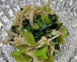 簡単小松菜えのき醤油和え作り方5写真
