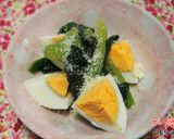 【にたき一番】小松菜と茹で卵粉チーズ和え作り方4写真