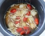 ミニトマトとベビーホタテの炊き込みごはん作り方1写真
