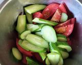 トマトきゅうり塩昆布作り方3写真