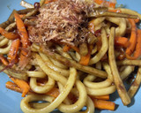 簡単節約レシピ★きんぴら風焼きうどん作り方6写真