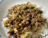 豚のひき肉の丼　309作り方2写真