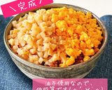 肉不使用☆メンマと卵の二色丼作り方5写真