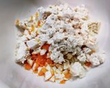 超簡単!キャベツと豆腐のタルタルそうめん作り方3写真
