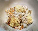 超簡単!キャベツと豆腐のタルタルそうめん作り方4写真