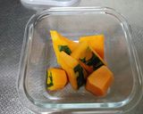 レンジで失敗しないカボチャ煮物作り方1写真