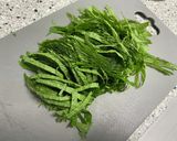 大葉とニンニクのツナオイルパスタ作り方1写真