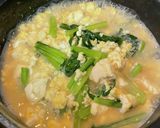【簡単副菜】小松菜と豆腐の卵とじ作り方6写真
