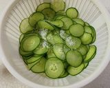 きゅうりともずくの酢の物作り方1写真