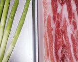 アスパラと豚バラのくるくる巻き～♪作り方1写真