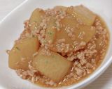 大根と鶏ﾐﾝﾁのうまとろ煮♡作り方7写真