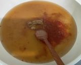 ピリ辛ラーメン風 素麺계란장국수作り方1写真