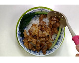 豚塊肉でガッツリ！温玉豚塊丼★動画あり★作り方35写真