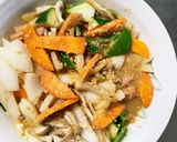 お一人様野菜たっぷりコク旨キムチ親子丼風作り方12写真