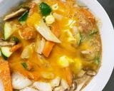 お一人様野菜たっぷりコク旨キムチ親子丼風作り方15写真