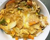 お一人様野菜たっぷりコク旨キムチ親子丼風作り方20写真