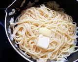 玉ねぎとニンニクのバター醤油パスタ作り方4写真