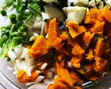 夏野菜の無水ドライカレー作り方1写真