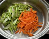 アスパラ茎と人参のきんぴら作り方1写真