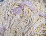 さらに卵黄で絡めて食べる濃厚カルボナーラ作り方5写真