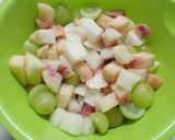 夏フルーツ in ゼリーケーキ作り方6写真