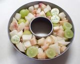 夏フルーツ in ゼリーケーキ作り方7写真