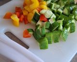 夏の彩りそうめんサラダ作り方1写真