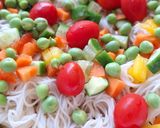 夏の彩りそうめんサラダ作り方4写真