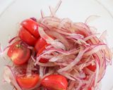 夏バテに!紫たまねぎとミニトマトのマリネ作り方3写真