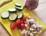 マッシュルームのシーザーサラダ☆夏野菜作り方1写真