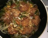 残り物カツで中華風ゴーヤカツとじ丼作り方10写真