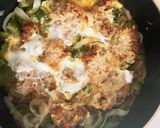 残り物カツで中華風ゴーヤカツとじ丼作り方11写真