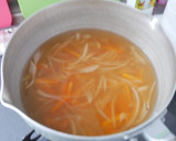 不器用椎茸戻し汁玉ねぎスープ作り方2写真