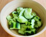 旨塩たたききゅうり 天然塩のみ♪作り方1写真