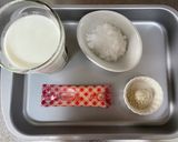 高麗人参の粉末入りミルクプリン作り方1写真
