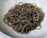糸こんにゃくの炒め物、青のり入り作り方3写真