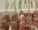 オープントースター焼き鳥です作り方2写真
